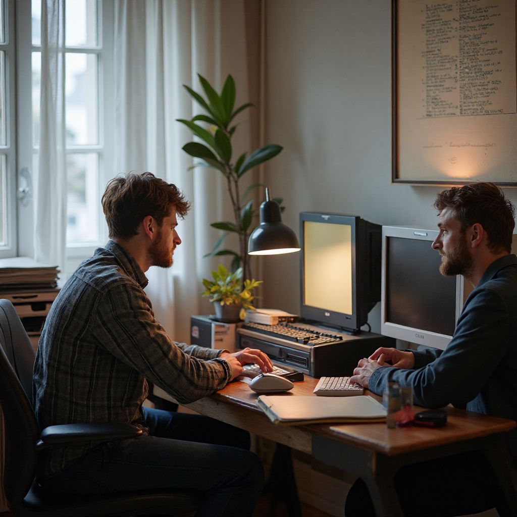 Fondatorii GeoRomania AI în anul 2012, la deschiderea primului birou