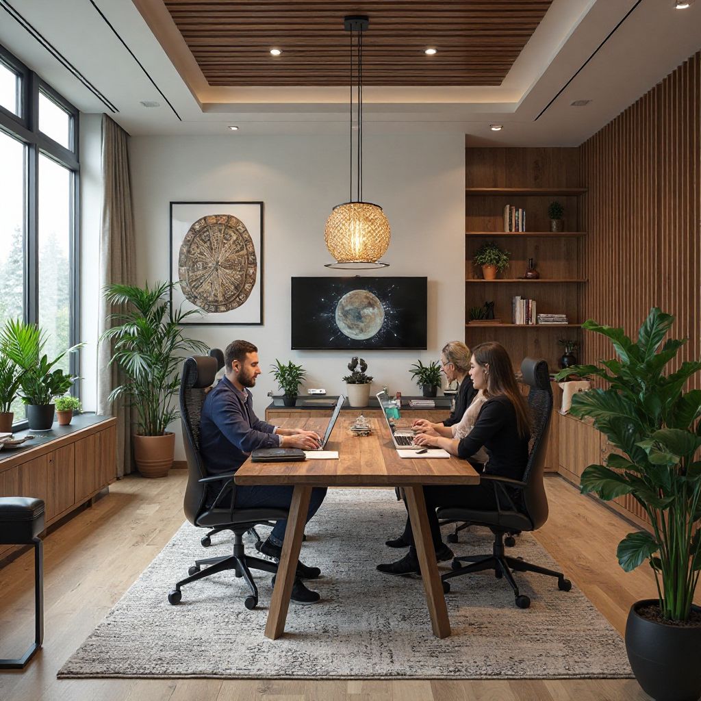 Echipa GeoRomania AI în biroul nostru modern din București